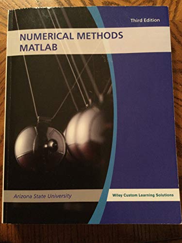 Beispielbild fr Numerical Methods Matlab zum Verkauf von ThriftBooks-Atlanta