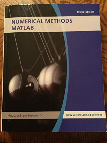 9781119175520: Numerical Methods Matlab