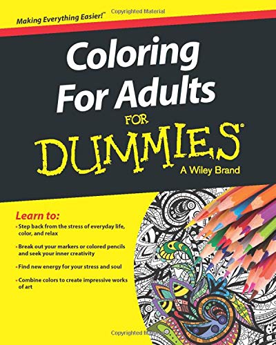 9781119176916: Coloring For Adults FD (For Dummies)