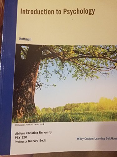 9781119178781: Introduction to Psychology >Custom<