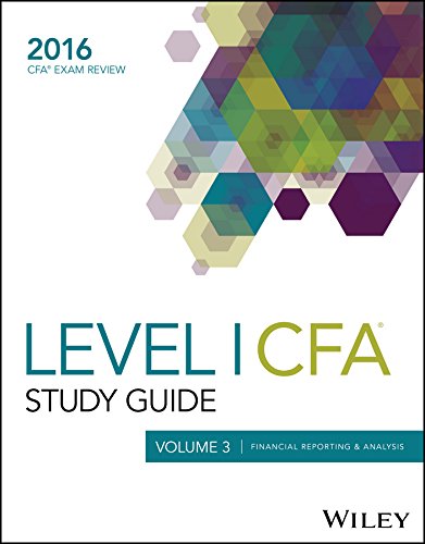 Stock image for Wiley Study Guide for 2016 Level I CFA Exam: Financial Reporting & Analysis (Volume 3) for sale by ThriftBooks-Atlanta