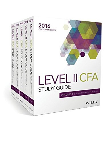 9781119182788: Wiley Study Guide for 2016 Level II CFA Exam: Complete Set