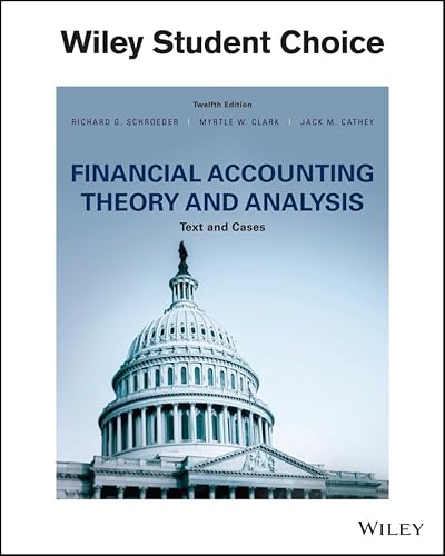 Beispielbild fr Financial Accounting Theory and Analysis : Text and Cases zum Verkauf von Better World Books