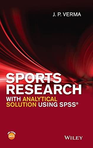 Imagen de archivo de Sports Research with Analytical Solution using SPSS a la venta por THE SAINT BOOKSTORE