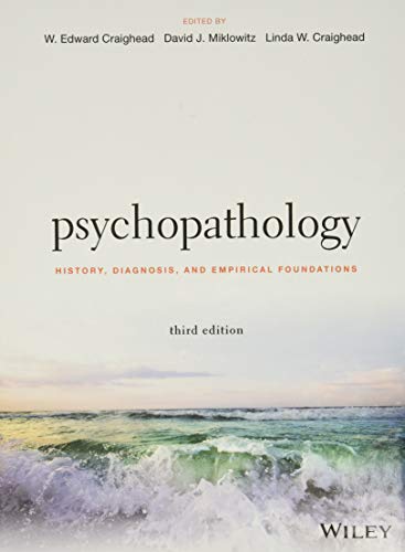 Imagen de archivo de Psychopathology: History, Diagnosis, and Empirical Foundations a la venta por SecondSale