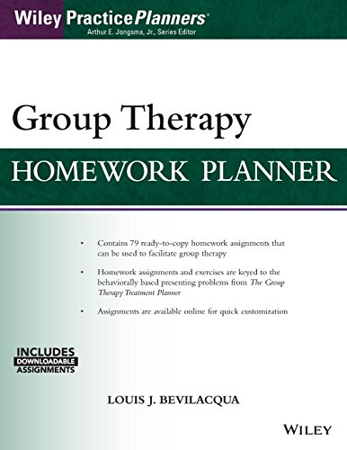 Beispielbild fr Group Therapy Homework Planner (Wiley Practiceplanners) zum Verkauf von BooksRun