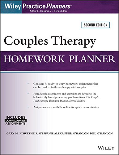Stock image for Couples Therapy Homework Planner (Wiley Practice Planners) for sale by HPB-Red