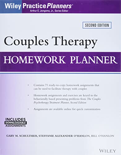 Stock image for Couples Therapy Homework Planner, Second Edition with Download Format: Paperback for sale by INDOO