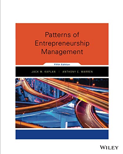 Stock image for Patterns of Entrepreneurship Management for sale by Better World Books