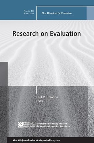 Stock image for Research on Evaluation: New Directions for Evaluation, Number 148 (J-B PE Single Issue (Program) Evaluation) for sale by SecondSale