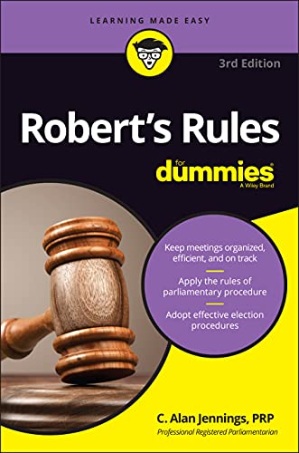 Beispielbild fr Robert's Rules For Dummies zum Verkauf von Better World Books