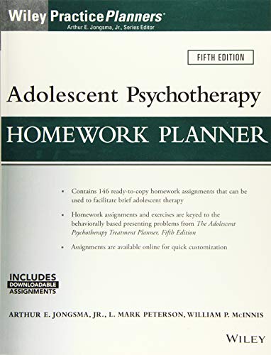 Imagen de archivo de Adolescent Psychotherapy Homework Planner (PracticePlanners) a la venta por SecondSale