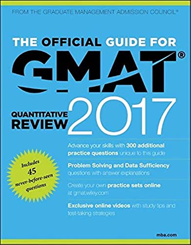 Beispielbild fr The Official Guide for GMAT Quantitative Review 2017 with Online Question Bank and Exclusive Video zum Verkauf von WorldofBooks