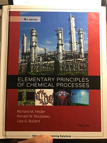 9781119254003: Elementary Principles of Chemical Processes