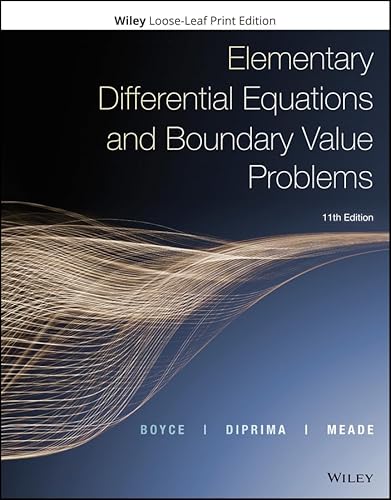 Stock image for Elementary Differential Equations and Boundary Value Problems for sale by Campus Bookstore