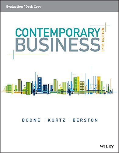 Imagen de archivo de Contemporary Business a la venta por BookHolders