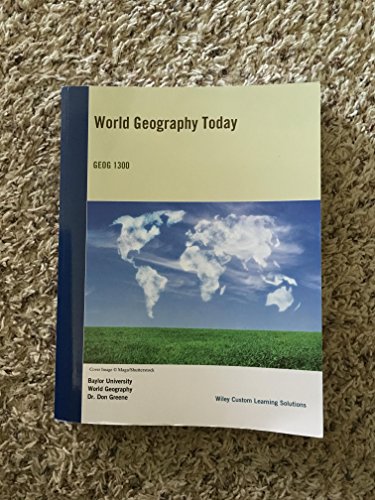 Stock image for World Geography Today Geog 1300 Baylor University for sale by HPB-Red