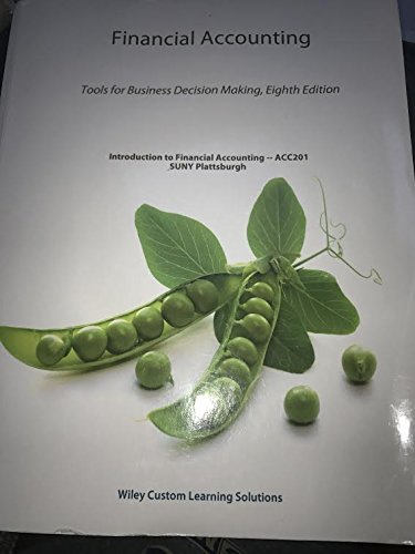 Beispielbild fr Financial Accounting Tools for Business Decision Making, 8th Edition zum Verkauf von Better World Books