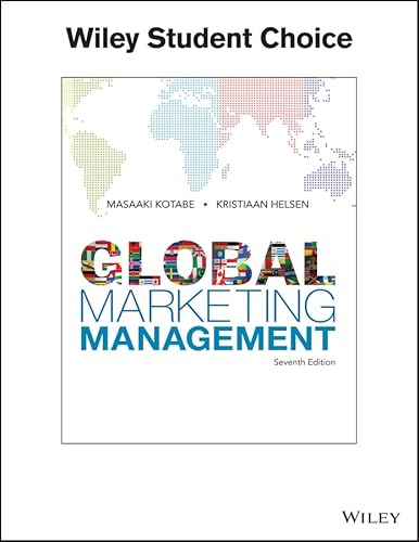 Stock image for Global Marketing Management for sale by Better World Books