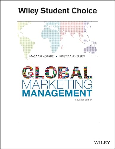 Stock image for Global Marketing Management for sale by Better World Books