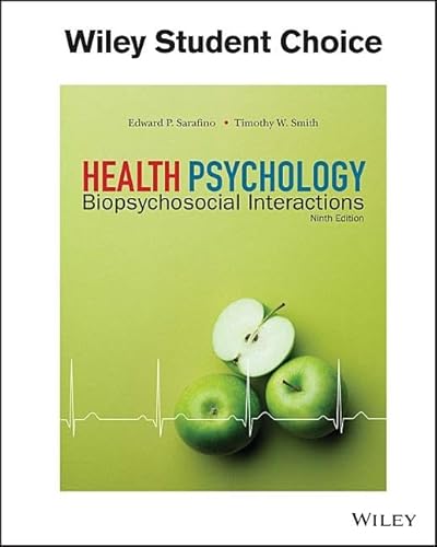 Beispielbild fr Health Psychology: Biopsychosocial Interactions zum Verkauf von BooksRun