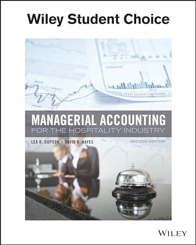 Beispielbild fr Managerial Accounting for the Hospitality Industry zum Verkauf von BooksRun