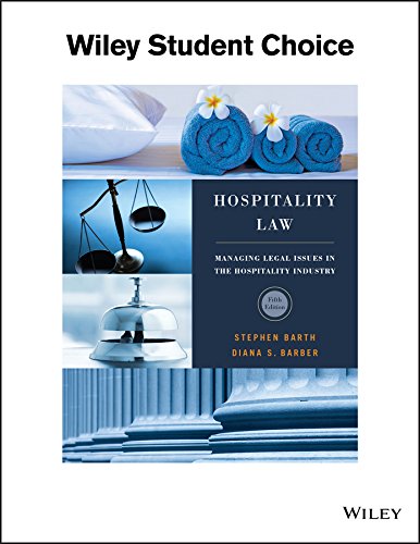 9781119305040: Hospitality Law: Managing Legal Issues in the Hospitality Industry