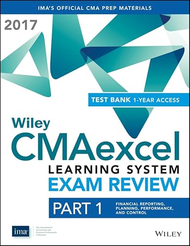 Beispielbild fr Wiley CMAexcel Learning System Exam Review 2017: Part 1, Financial Reporting, Planning, Performance, and Control (1-year access) (Wiley CMA Learning System) zum Verkauf von HPB-Red