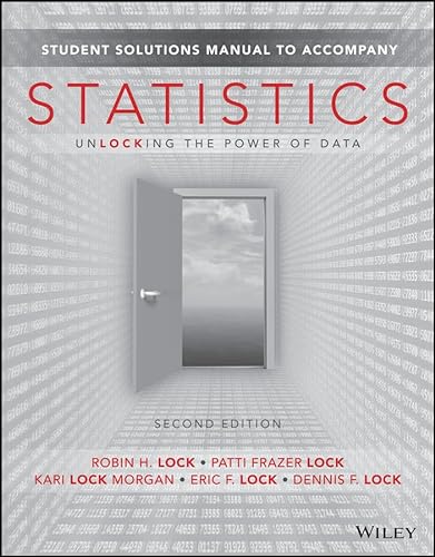 Beispielbild fr Student Solutions Manual to accompany Statistics: Unlocking the Power of Data, 2e zum Verkauf von SecondSale