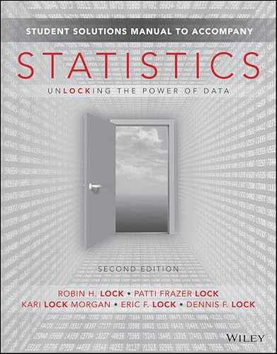 Stock image for Student Solutions Manual to accompany Statistics: Unlocking the Power of Data, 2e for sale by SecondSale