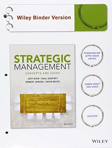 9781119324478: Strategic Management: Concepts and Cases 1e, Binder Ready Version Amazon Custom