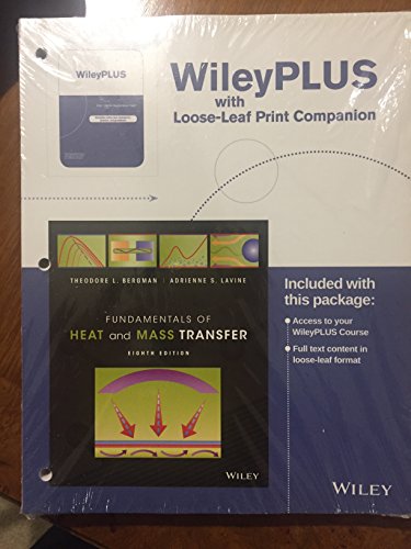 Beispielbild fr Fundamentals of Heat and Mass Transfer, Eigth Edition Loose-leaf Print Companion zum Verkauf von HPB-Red