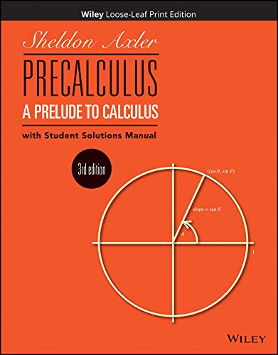 Beispielbild fr Precalculus: A Prelude to Calculus zum Verkauf von BooksRun