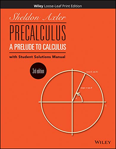 Stock image for Precalculus: A Prelude to Calculus for sale by BooksRun