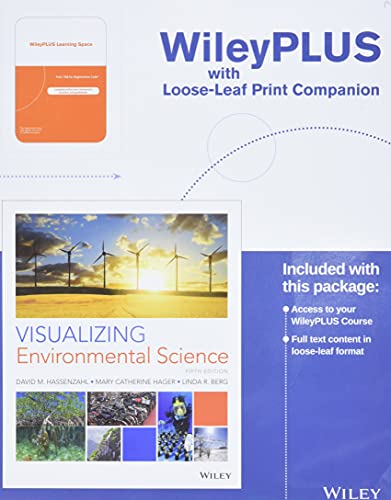 Stock image for Visualizing Environmental Science, 5e WileyPLUS Learning Space Registration Card + Loose-leaf Print Companion for sale by Book Deals