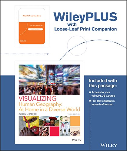 Imagen de archivo de Visualizing Human Geography: At Home in a Diverse World, 3e WileyPLUS Learning Space Registration Card + Loose-leaf Print Companion (Visualizing Series) a la venta por HPB-Red