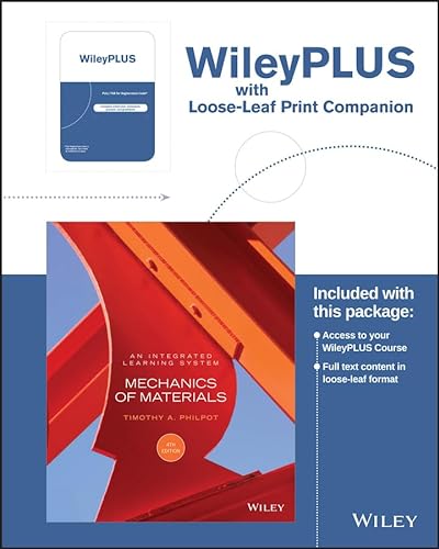 9781119344865: Mechanics of Materials: An Integrated Learning System, 4e WileyPLUS Registration Card + Loose-leaf Print Companion