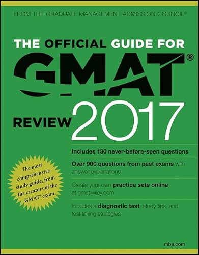 Imagen de archivo de The Official Guide for GMAT Review 2017 with Online Question Bank and Exclusive Video a la venta por Your Online Bookstore