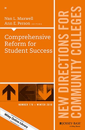 Imagen de archivo de Comprehensive Reform for Student Success : New Directions for Community Colleges, Number 176 a la venta por Better World Books: West