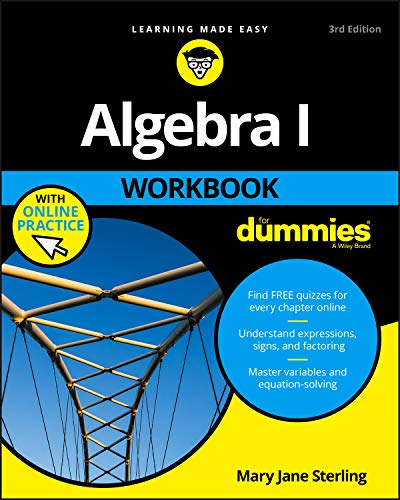 9781119348955: Algebra I Workbook For Dummies