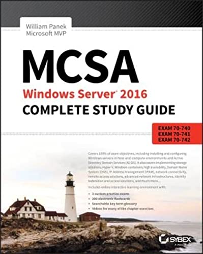 9781119359142: MCSA Windows Server 2016 Complete Study Guide: Exam 70–740, Exam 70–741, Exam 70–742, and Exam 70–743