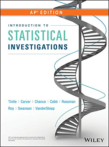 9781119360810: AP Edition Introduction to Statistical Investigations