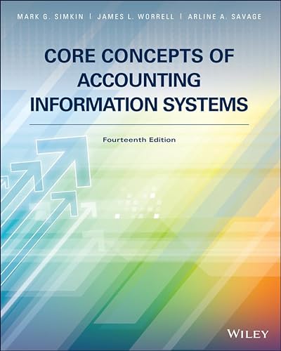 Stock image for Core Concepts of Accounting Information Systems for sale by Sunshine State Books