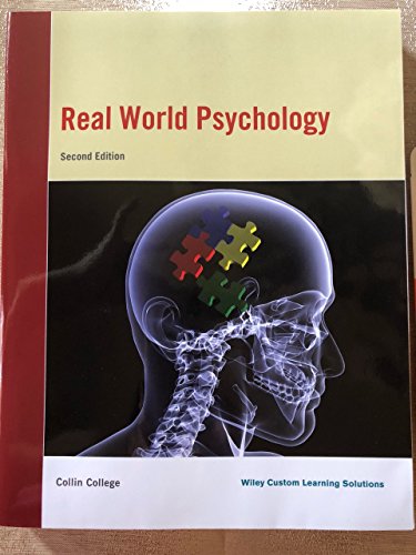 Beispielbild fr Real World Psychology zum Verkauf von HPB-Red