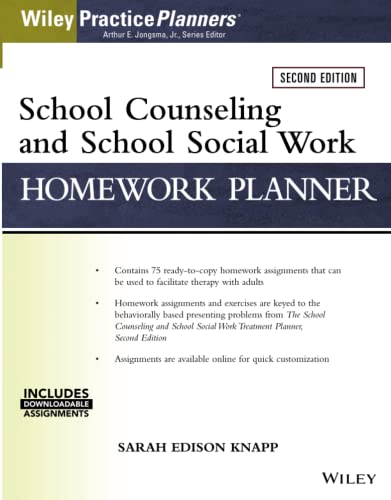 9781119384762: School Counseling and Social Work Homework Planner (W/ Download)