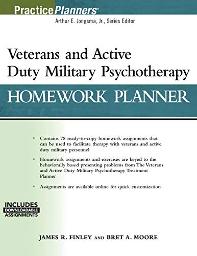 Beispielbild fr Veterans and Active Duty Military Psychotherapy Homework Planner, (with Download) Format: Paperback zum Verkauf von INDOO
