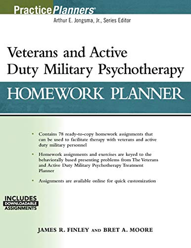 Stock image for Veterans and Active Duty Military Psychotherapy Homework Planner, (with Download) Format: Paperback for sale by INDOO