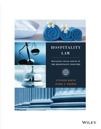 Imagen de archivo de Hospitality Law: Managing Legal Issues in the Hospitality Industry 5e a la venta por HPB-Red
