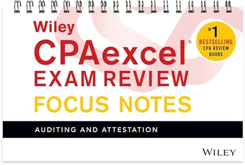 Beispielbild fr Wiley CPAexcel Exam Review January 2017 Focus Notes : Auditing and Attestation zum Verkauf von Better World Books