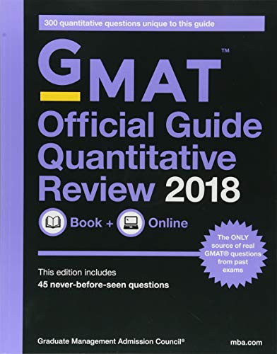 Beispielbild fr GMAT Official Guide Quantitative Review 2018 zum Verkauf von Better World Books